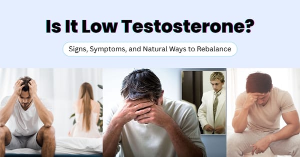 Is It Low Testosterone? Signs, Symptoms, and Natural Ways to Rebalance